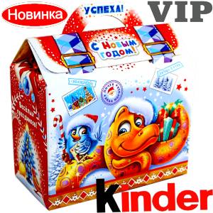 Сладкий подарок на Новый Год в жестяной упаковке весом 1200 грамм по цене 1762 руб в Великом Новгороде