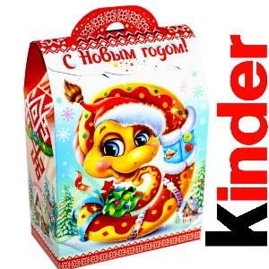 Детский подарок на Новый Год в жестяной упаковке весом 430 грамм по цене 1657 руб в Великом Новгороде