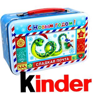 Сладкий подарок на Новый Год в картонной упаковке весом 430 грамм по цене 2136 руб в Великом Новгороде