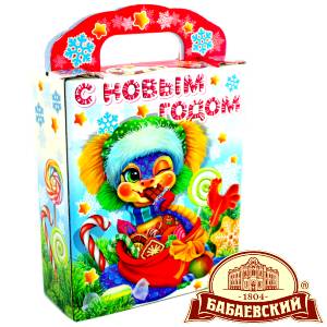 Детский подарок на Новый Год в мешочке весом 800 грамм по цене 1261 руб в Великом Новгороде